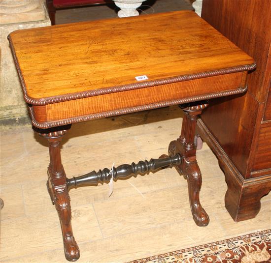 A Victorian mahogany work table, W.69cm D.48cm H.70cm
